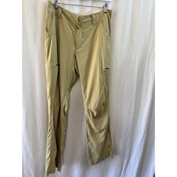 Womens Hiking Pants Outdoor Recreation Khaki Lightweight Cargo - Picture 7 of 12